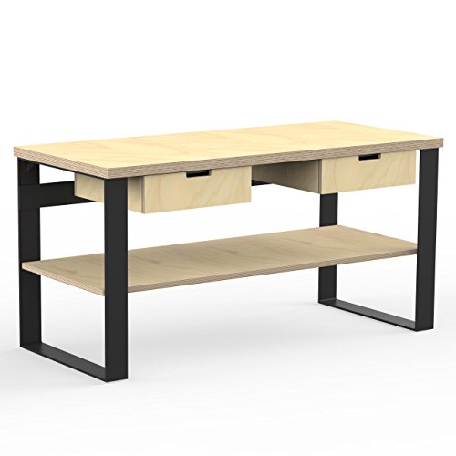 AUPROTEC Profi Design Werkbank 1600 x 750 x 850 mm Arbeitsplatte Multiplex 40mm mit 2 Schubladen und Ablage Holz Werkbankplatte Multiplexplatte Industriequalität Massiv Arbeitstisch AUPROTEC Profi Design Werkbank 1600 x 750 x 850 mm Arbeitsplatte Multiplex 40mm mit 2 Schubladen und Ablage Holz Werkbankplatte Multiplexplatte Industriequalität Massiv Arbeitstisch von AUPROTEC