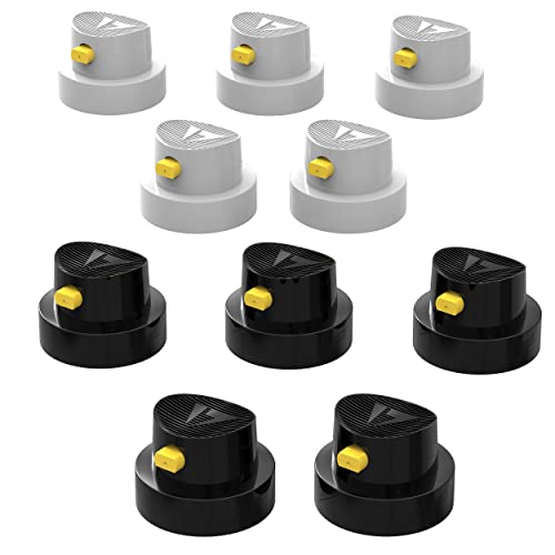 AUPROTEC Sprühkopf Set Ersatz Sprühköpfe 10 tlg. Fächersprühkopf Spray Caps Kit 5x schwarz/gelb + 5x weiß/gelb AUPROTEC Sprühkopf Set Ersatz Sprühköpfe 10 tlg. Fächersprühkopf Spray Caps Kit 5x schwarz/gelb + 5x weiß/gelb von AUPROTEC