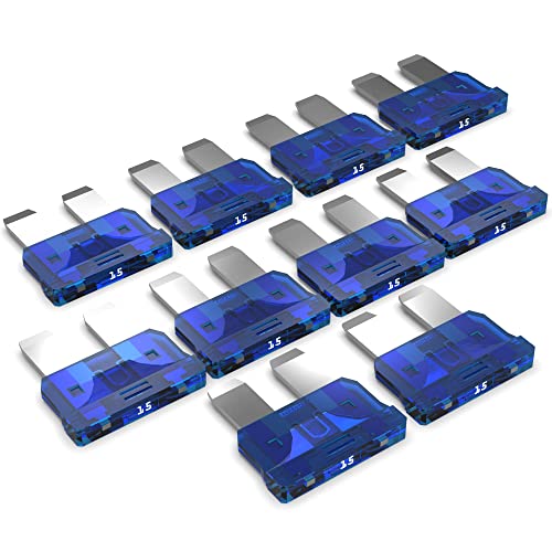 AUPROTEC Standard ATO Flachstecksicherung 1A - 40A Stecksicherung Schmelzsicherung Auswahl: 15A Ampere türkis, 10 Stück von AUPROTEC