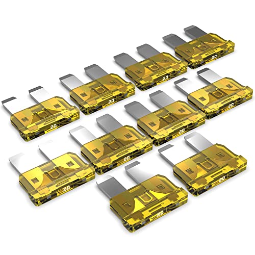 AUPROTEC Standard ATO Flachstecksicherung 1A - 40A Stecksicherung Schmelzsicherung Auswahl: 20A Ampere gelb, 10 Stück AUPROTEC Standard ATO Flachstecksicherung 1A - 40A Stecksicherung Schmelzsicherung Auswahl: 20A Ampere gelb, 10 Stück von AUPROTEC