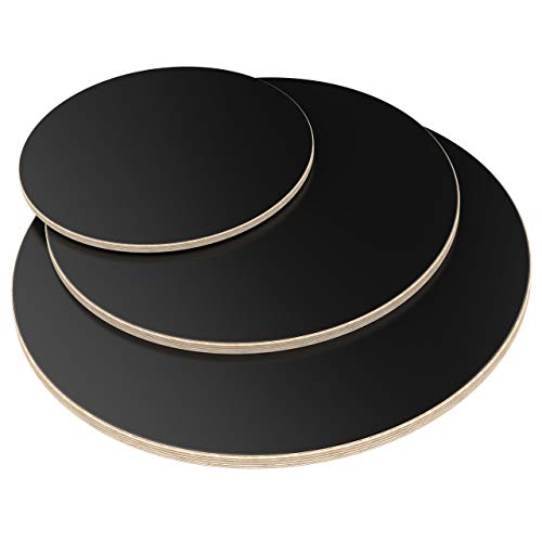 AUPROTEC Tischplatte 18mm rund Ø 200 mm schwarz Multiplexplatte melaminbeschichtet von 20cm-120cm auswählbar runde Sperrholz-Platten Birke Massiv Multiplex Holz Industriequalität AUPROTEC Tischplatte 18mm rund Ø 200 mm schwarz Multiplexplatte melaminbeschichtet von 20cm-120cm auswählbar runde Sperrholz-Platten Birke Massiv Multiplex Holz Industriequalität von AUPROTEC