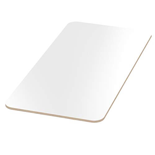 AUPROTEC Tischplatte 18mm weiß 900 mm x 800 mm rechteckige Multiplexplatte melaminbeschichtet von 40cm-200cm auswählbar Ecken Radius 100mm Birken-Sperrholzplatten Auswahl: 90x80 cm AUPROTEC Tischplatte 18mm weiß 900 mm x 800 mm rechteckige Multiplexplatte melaminbeschichtet von 40cm-200cm auswählbar Ecken Radius 100mm Birken-Sperrholzplatten Auswahl: 90x80 cm von AUPROTEC