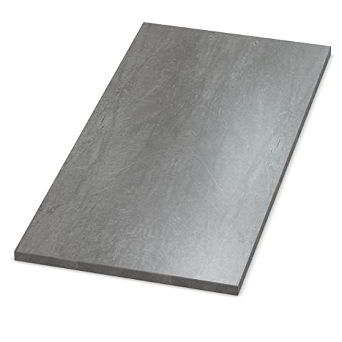 AUPROTEC Tischplatte 19mm Atlantic Stone Graphite 500 x 500 mm Holzplatte Dekor Spanplatte mit Umleimer ABS Kante Auswahl: 50 x 50 cm von AUPROTEC