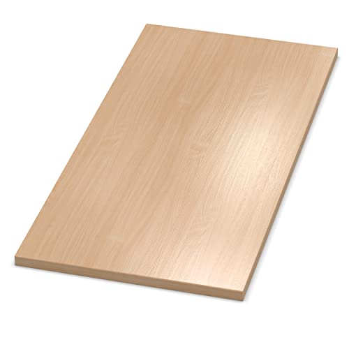 AUPROTEC Tischplatte 19mm Buche 1200 x 900 mm Holzplatte Dekor Spanplatte mit Umleimer ABS Kante Auswahl: 120 x 90 cm von AUPROTEC