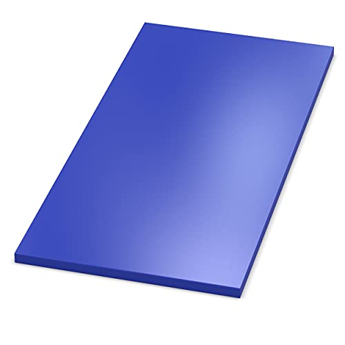 AUPROTEC Tischplatte 19mm blau 1000 x 600 mm Holzplatte melaminharzbeschichtet Spanplatte mit Umleimer ABS Kante Auswahl: 100 x 60 cm von AUPROTEC