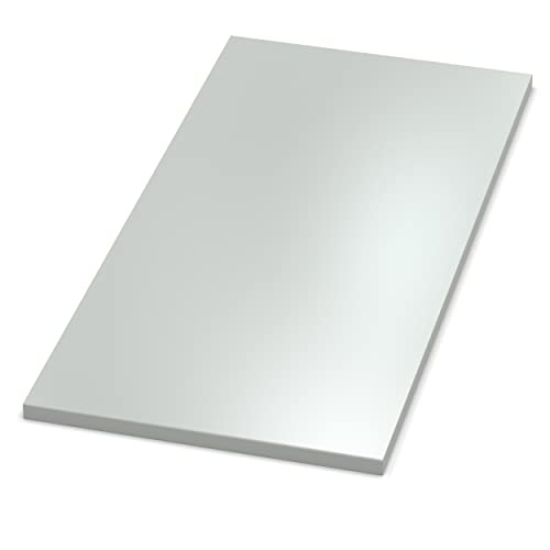AUPROTEC Tischplatte 19mm grau 1000 x 400 mm Holzplatte melaminharzbeschichtet Spanplatte mit Umleimer ABS Kante Auswahl: 100 x 40 cm von AUPROTEC