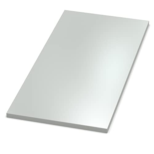 AUPROTEC Tischplatte 19mm grau 600 x 600 mm Holzplatte melaminharzbeschichtet Spanplatte mit Umleimer ABS Kante Auswahl: 60 x 60 cm von AUPROTEC