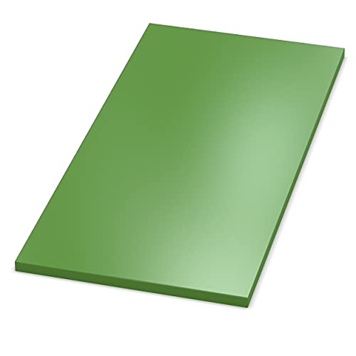AUPROTEC Tischplatte 19mm grün 1500 x 800 mm Holzplatte melaminharzbeschichtet Spanplatte mit Umleimer ABS Kante Auswahl: 150 x 80 cm von AUPROTEC