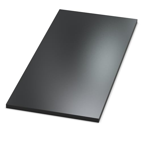 AUPROTEC Tischplatte 28mm Signalschwarz 2000 mm x 900 mm Holzplatte melaminharzbeschichtet Spanplatte mit 2mm ABS Kante Auswahl: 200x90 cm von AUPROTEC