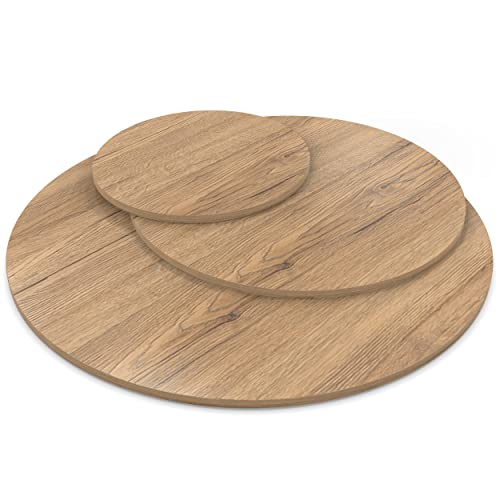 AUPROTEC Tischplatte 28mm rund Ø 500 mm Eiche Sanremo Classic Holzplatte melaminharzbeschichtet Spanplatte mit Umleimer ABS Kante Auswahl: 50 cm AUPROTEC Tischplatte 28mm rund Ø 500 mm Eiche Sanremo Classic Holzplatte melaminharzbeschichtet Spanplatte mit Umleimer ABS Kante Auswahl: 50 cm von AUPROTEC