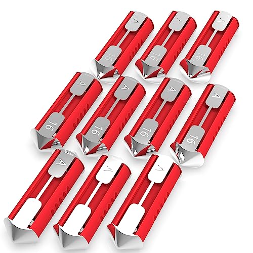 AUPROTEC Torpedo Sicherung Schmelzsicherung 5A - 40A Auswahl: 16A Ampere rot, 10 Stück von AUPROTEC