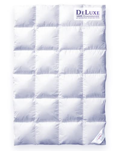 Aura® Luxus Daunendecke 135 x 200 cm extra warm | Deluxe 100% Gänsendaunen, ungarische Klasse I | Oeko-TEX Standard 100 allergikergeeignet Winterdecken Bettdecken von AURA DOWN BEDDING