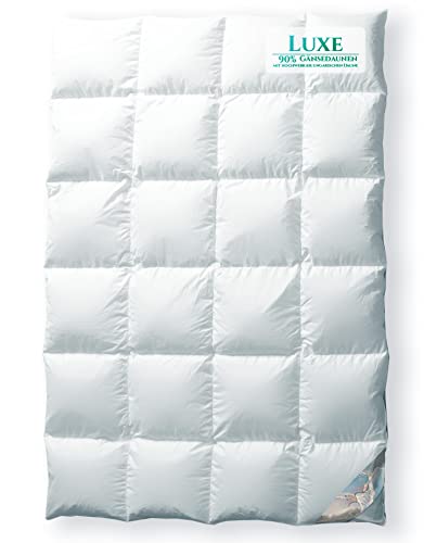 Aura® Luxus Daunendecke 135 x 200 cm extra warm | Luxe 90% Gänsendaunen, ungarische Klasse I | Oeko-TEX Standard 100 allergikergeeignet Winterdecken Bettdecken von AURA DOWN BEDDING