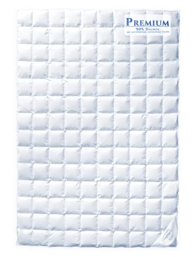 Aura® Luxus Daunen Sommerdecke 135x200 cm leicht | Premium 90% weißen Daunen, ungarische Klasse I | Oeko-TEX Standard 100 Baumwolle allergikergeeignet Sommer bettdecke von AURA DOWN BEDDING