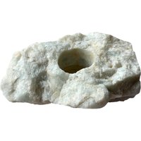 Aquamarin Teelichthalter, Dekoration Kerzenhalter, Stein Mineraliendekoration, Geschenk Zum Einzug, Edelstein Deko von AURAEDELSTEIN