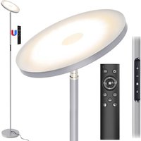 30W Standleuchten LED Dimmbar Grau, 3330lm Stehlampe LED mit Fernbedienung&Touch Steuerung, Stehleuchte Wohnzimmer von AURALUM