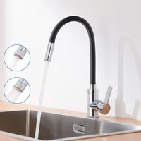 Auralum - Hochdruck flexible Küchenarmatur mit 2 Strahlarten 360° Drehbar Küchenmischbatterien Einhandmischer flexibler Wasserhahn für die Küche, von AURALUM MAX