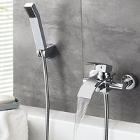 Auralum - Badewannenarmatur mit Handbrause, Badezimmer Wannenarmatur Bad Wasserhahn Duschsystem Duschset von AURALUM