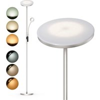 Stehlampe 35W Stehleuchte LED Dimmbar Nickel, 4200LM Standleuchten Leselampe mit Fernbedienung & Touch-Steuerung, 3000-6000K Deckenfluter LED mit Stehlampe 35W Stehleuchte LED Dimmbar Nickel, 4200LM Standleuchten Leselampe mit Fernbedienung & Touch-Steuerung, 3000-6000K Deckenfluter LED mit von AURALUM