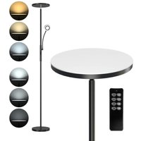 Stehlampe 35W Stehleuchte LED Dimmbar Schwarz, 4200LM Standleuchten Leselampe mit Fernbedienung & Touch-Steuerung, 3000-6000K Deckenfluter LED mit Stehlampe 35W Stehleuchte LED Dimmbar Schwarz, 4200LM Standleuchten Leselampe mit Fernbedienung & Touch-Steuerung, 3000-6000K Deckenfluter LED mit von AURALUM