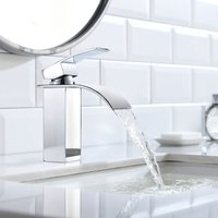 Edelstahl-Badarmatur – Waschbecken-Wasserhahn – Chrom – Einloch-Waschtischarmatur - Cecipa von CECIPA