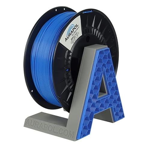 AURAPOL ASA Filament 1.75 mm, 850 g 3D Drucker Filament mit Präzision 1,75 mm +/- 0,02 mm, Premium 3D Filament kompatibel mit den meisten FDM(FFF)-3D-Druckern und 3D-Stiften, Blau von AURAPOL