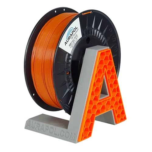 AURAPOL ASA Filament 1.75 mm, 850 g 3D Drucker Filament mit Präzision 1,75 mm +/- 0,02 mm, Premium 3D Filament kompatibel mit den meisten FDM(FFF)-3D-Druckern und 3D-Stiften, Orange von AURAPOL