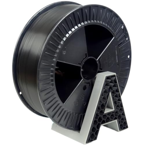 AURAPOL Filament 1.75 PLA mit +/- 0,02 mm Genauigkeit (2.5 kg, schwarz/black) - Biologisch abbaubares 3D Drucker Filament aus PLA - Druckmaterialien kompatibel mit den meisten Druckern von AURAPOL