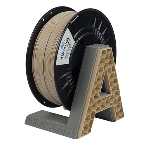 AURAPOL PETG Filament 1.75 | 1kg ARMEE Wüstensturm | filament-3d-druckmaterialien | 1 kg Premium 3D Drucker Filament kompatibel mit meisten FDM(FFF)-3D-Druckern und 3D-Stiften | ARMY Desert Storm von AURAPOL