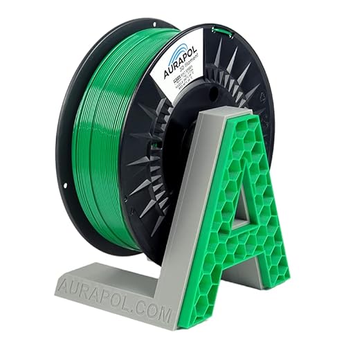 AURAPOL Filament 1.75 PETG mit +/- 0,02 mm Genauigkeit (1kg, RAL6029, Mint grün/green) - 3D Drucker Filament aus PETG - Druckmaterialien kompatibel mit FDM(FFF) Druckern von AURAPOL