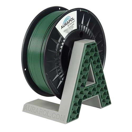 AURAPOL PETG Filament 1.75 | 1kg Armee Hochlandgrün | filament-3d-druckmaterialien | 1 kg Premium 3D Drucker Filament kompatibel mit meisten FDM(FFF)-3D-Druckern und 3D-Stiften | Army Highland Green von AURAPOL