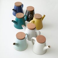 Fair Trade Handgemachte Glasierte Steingut Teekanne von AURAQUEDesign