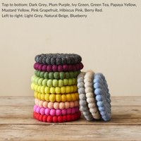 Fair-Trade-Handmade Eco Filz Kugel Untersetzer Vase Mat von AURAQUEDesign