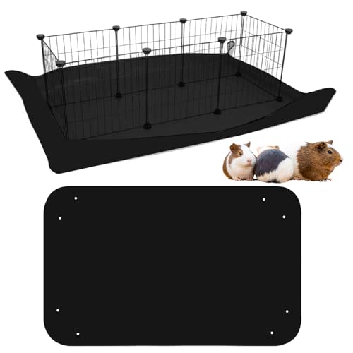 AURIVEE Wasserdicht Haustier Laufgittermatte PIPI Pads 150x100cm - PVC Bodenmatte für Kaninchenkäfig, C&C Käfige, Laufgitter,Schmutzabweisend, Schnappränder, Schwarz AURIVEE Wasserdicht Haustier Laufgittermatte PIPI Pads 150x100cm - PVC Bodenmatte für Kaninchenkäfig, C&C Käfige, Laufgitter,Schmutzabweisend, Schnappränder, Schwarz von AURIVEE