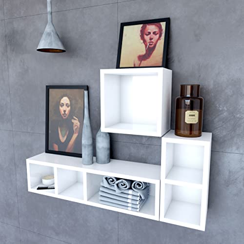 AURLANE Regal, Holzwerkstoff, weiß, one Size von AURLANE