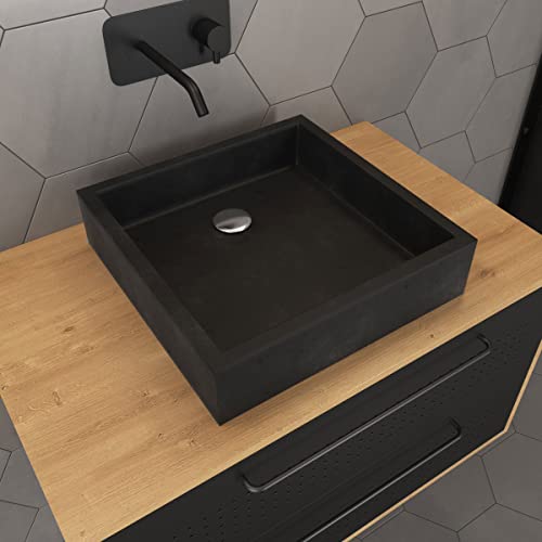 AURLANE VAS036 Aufsatzwaschbecken, Schwarz, 40x40x10 cm AURLANE VAS036 Aufsatzwaschbecken, Schwarz, 40x40x10 cm von AURLANE