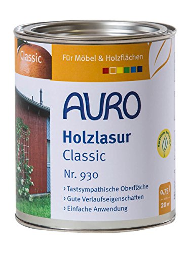 AURO Holzlasur, Classic - Mittelbraun 0,75 L von Auro