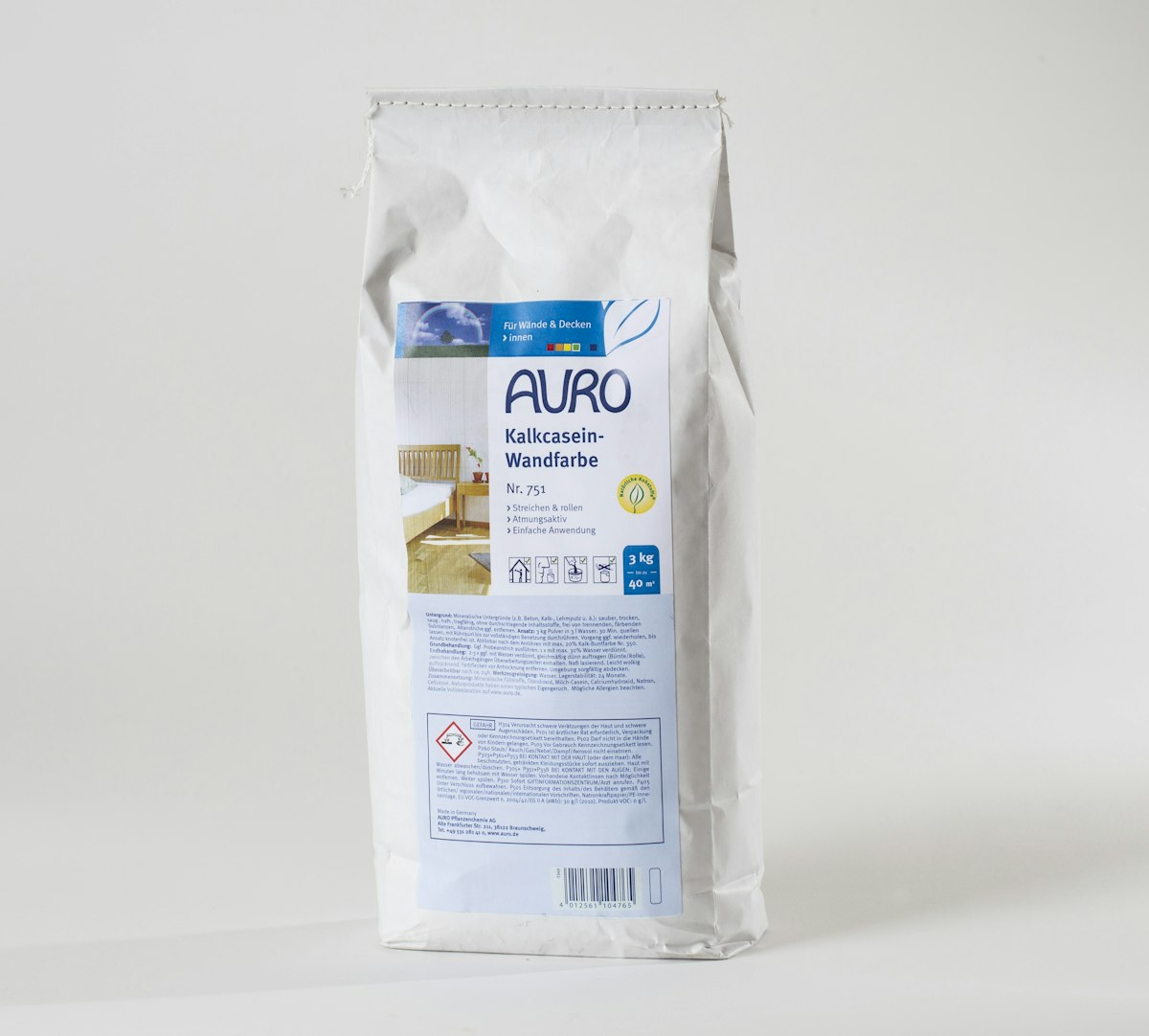 AURO Kalkcasein-Wandfarbe Nr. 751, 3 kg von AURO