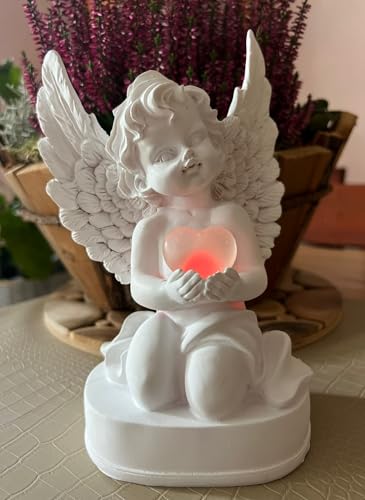 AURUM Engel Figur mit LED-Beleuchtung, Engel mit LED Multicolour-System Dekofigur Grabdeko Grabengel Dekoengel Schutzengel AURUM Engel Figur mit LED-Beleuchtung, Engel mit LED Multicolour-System Dekofigur Grabdeko Grabengel Dekoengel Schutzengel von AURUM