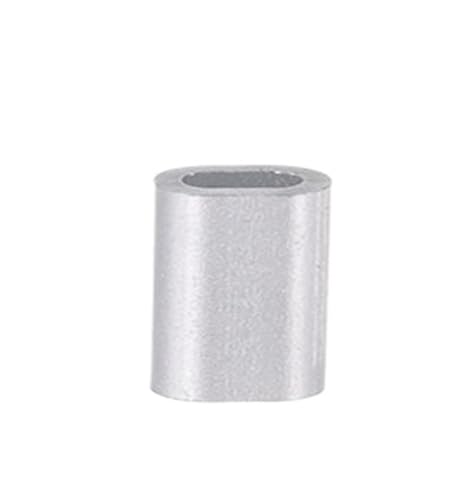 Aluminiumhülse 100 stücke Aluminium Angeln Crimp Ärmeln Oval Linie Crimpen Rohr Draht Stecker Zubehör 1,0-2,0mm(1.6 X 3.3mm) von AURVIX