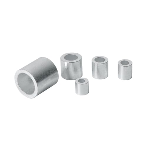 Aluminiumhülse Drahtseil mit Aluminiumgehäuse(Round Ferrules,M2.5-100pcs) von AURVIX