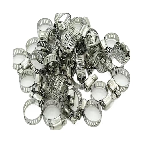 Edelstahl-Sattelklemme 10/20 stücke Edelstahl Schraube Schlauch Klemmen Rohr(10pcs 16-25mm) von AURVIX