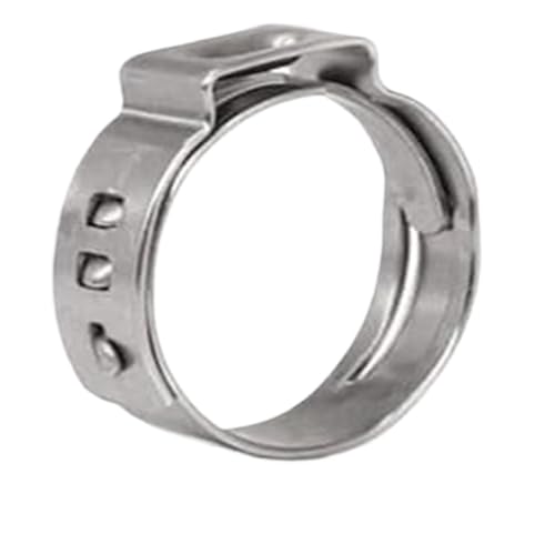 Edelstahl-Sattelklemme 100 Stück 17,8–28,6 mm einzelne Schlauchschellen aus Edelstahl von AURVIX