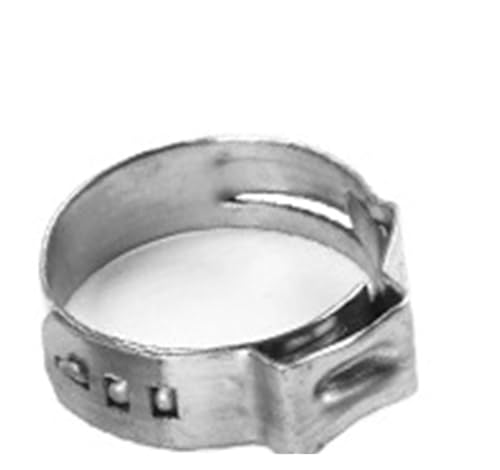 Edelstahl-Sattelklemme 20 Stück Klemme Stufenlos Edelstahl(12.8-15.3mm) von AURVIX