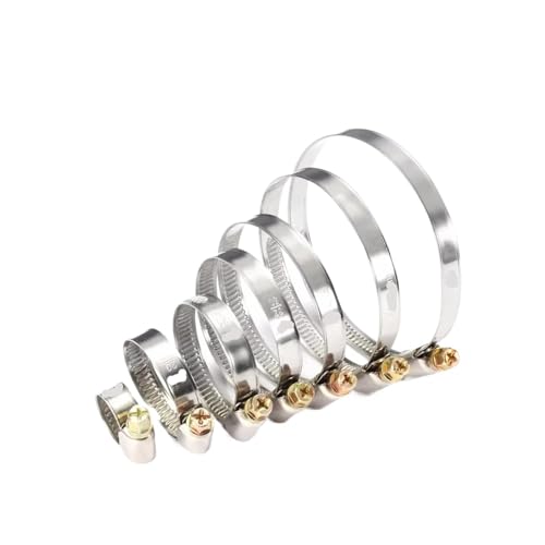 Edelstahl-Sattelklemme 5 Stück 8–80 mm Schlauchschellen(16-25mm) von AURVIX