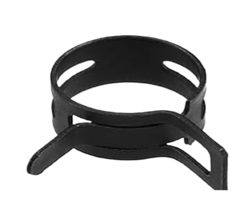 Edelstahl-Sattelklemme 80 Stücke 7-18mm Schwarz Wasserschlauch Clip Rohr von AURVIX