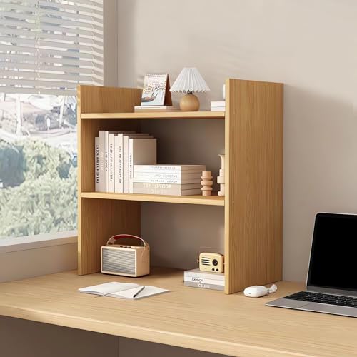 Schreibtisch-Organizer-Regal, Büro-Schreibtisch-Aufbewahrungsregal, Bücherregal, Schreibtisch-Bücherregal, Holz-Bücherregal (Holz) von AUSHOPLAH