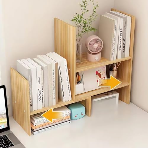 Schreibtisch-Organizer-Regal, Tischregal Schreibtisch, Schreibtischregal, Tisch Regal, BüCherregale, BüCherregal E70 (A Holz) von AUSHOPLAH