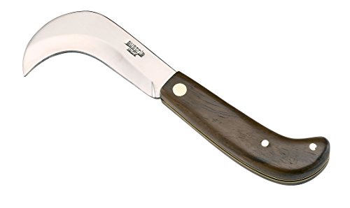 AUSONIA - 33085 REBMESSER GARTENMESSER MIT EDELSTAHLKLINGE UND HOLZGRIFF 14 CM von AUSONIA