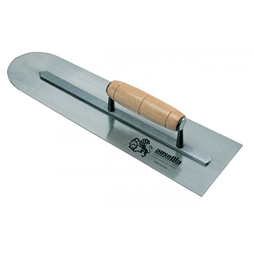 AUSONIA - 43055 GLÄTTEKELLE, ABGERUNDET, FÜR BÖDEN AUS EXTRASTARKEM STAHL 40 X 12 CM, MIT HOLZGRIFF von AUSONIA